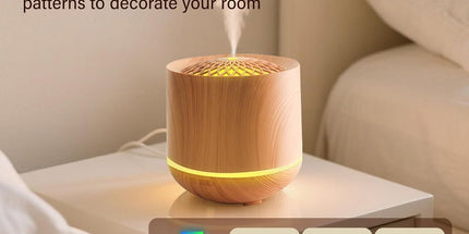 Humidifiers - Aromatherapy Humidifier - 300ml Diffuser - Air Humidifier - Room Humidifier - 7-Color LED - Light and Automatic Shut-Off - Essential Oil Diffuser for Home and Office (Light Color)