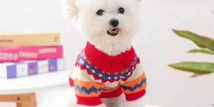 Dog Coat - Dog Sweater - Sweater for Small Dogs - Dog Sweater - Winter Knitted Sweater - Warm and Lightweight Cat Sweater - Perfect for Chihuahuas - Holidays - Christmas Decorations - Christmas - Size M