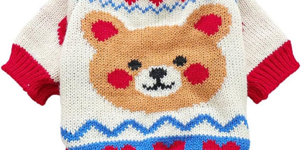 Dog Coat - Dog Sweater - Warm Winter Dog Clothes - Knit Sweater - Dog Pullover - Lightweight and Warm Cat Sweater - Perfect for Chihuahuas - Birthday Clothes - Christmas Decorations - Christmas - Size M
