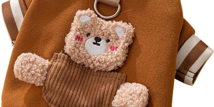 Dog Coat - Dog Sweater - Dog Clothes with D-Ring - Warm Winter Sweater - Soft Sweatshirt - Warm Winter Dog Clothes - Perfect for Small Dogs and Cats - Size L - Christmas Decorations