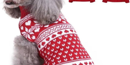 Dog Sweater - Christmas Dog Sweaters - Sleeveless Dog Sweaters - Dog Coat - Warm Autumn and Winter Puppy Sweater - Ugly Sweater - Perfect for Small Dogs - Dog - Medium - New Year's Holidays - XL