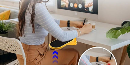 Ergonomic desk with armrests - Wrist rest - Adjustable wrist rest for computer and laptop - Comfortable and universal - Shoulder and wrist relief - For home and office - Red