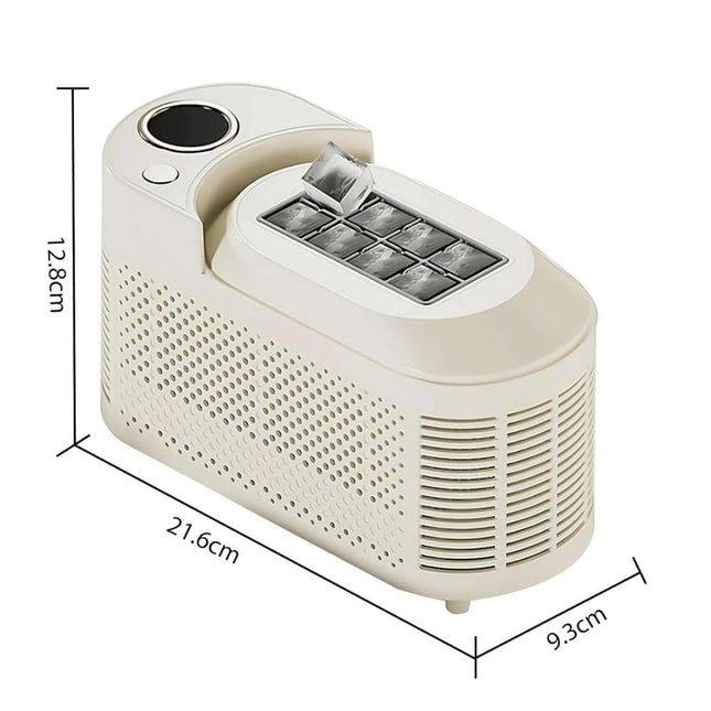 Portable Ice Machine Fast Ice Production in 10-15 Minutes Energy-Efficient Small Ice Maker with Low Noise Level for Home and Car Use, Purple