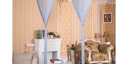 Fringe Door Curtain Wall Panel Room Divider for Home Patio Bedroom Cafe, 1 x 2 m