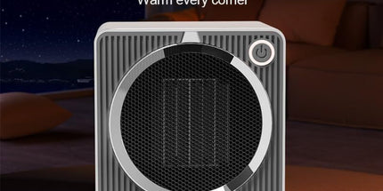 Portable Mini Space Heater, 500W PTC Ceramic Fast Heating Desktop Heater with Overheat & Tip-Over Protection, 180° Wide Angle Quiet Personal Heater for Office, Home, Bedroom - Black