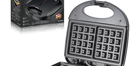 RAF R.214H Waffle Maker 750W Double-Sided Waffle Iron, Grid Non-Stick Plates, Wide Voltage 110-220V Home Dessert Baking Machine