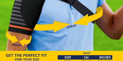 Compression Shoulder Support Breathable Fabric Rotator Cuff Men Women(Yellow)