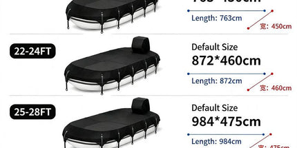 Trailerable 600D Oxford Pontoon Boat Cover, Comes with Separate Universal Outboard Motor Hood, Waterproof UV‑Resistant Boat Cover for Outdoor Storage & Mooring (19-21FT(763*450cm))