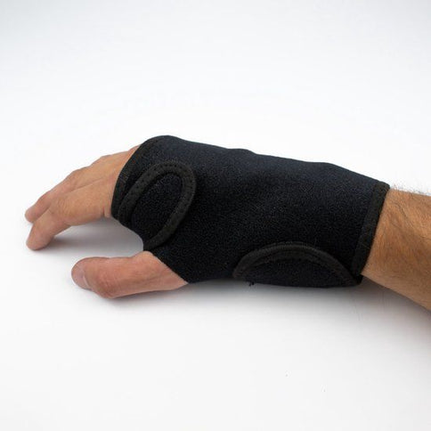 Right-Hand Wrist Brace with Built-In Splint, Adjustable Black Carpal Tunnel Support