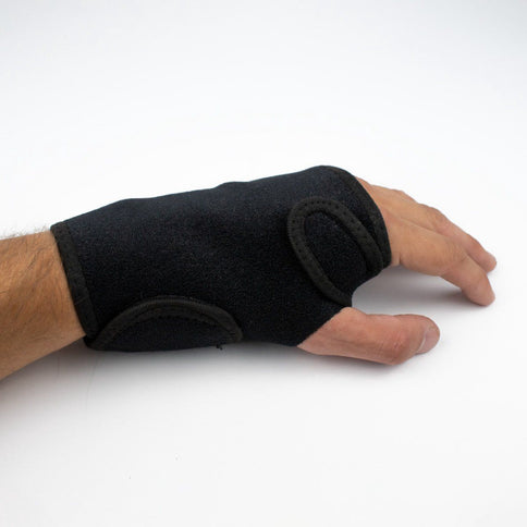 Left-Hand Wrist Brace with Built-In Splint, Adjustable Black Carpal Tunnel Support