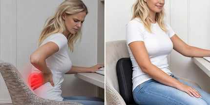Black Memory Foam Donut Seat Cushion, Ergonomic Tailbone Support for Car, Office Chair and Sofa