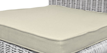 4-Pack Cream Tie-On Chair Seat Cushions with Removable Covers, 45 x 40 cm