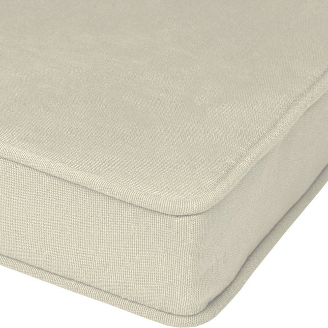 4-Pack Cream Tie-On Chair Seat Cushions with Removable Covers, 45 x 40 cm