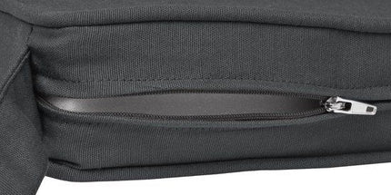 4-Pack Charcoal Grey Tie-On Chair Seat Cushions with Removable Covers, 45 x 40 cm