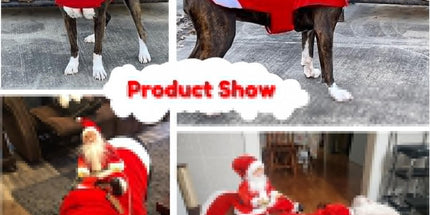 Dog Costume Christmas - Christmas Clothing For Dog/Cat - Christmas Outfit For Puppies - Hooded Dog Christmas Suit - Dog Christmas Clothing - Funny Dog Christmas Costume - Size XXL - Dog Fancy Dress Costumes - Dog Clothing - Pet Christmas Costume - Christm