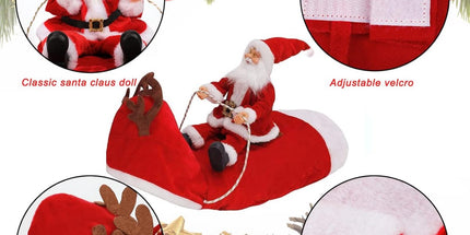 Dog Costume Christmas - Christmas Clothing For Dog/Cat - Christmas Outfit For Puppies - Hooded Dog Christmas Suit - Dog Christmas Clothing - Funny Dog Christmas Costume - Size XXL - Dog Fancy Dress Costumes - Dog Clothing - Pet Christmas Costume - Christm