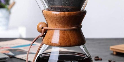 Pour Over Coffee Maker,Reusable Glass Coffee Pot Manual Dripper Brewer Hand Drip with Stainless Steel Filter for Home Travel (14 oz/400 ml)