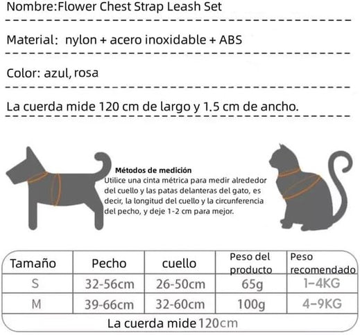 Dog harness - dog harness - dog harness small dog - Anti-pull harness - Y-shaped harness - Pet harness - Cat escape harness - Adjustable harness for small and medium dogs (blue, size S)