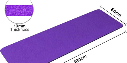 Yoga Mat - Unisex - Non-slip Thick Foam Fitness Exercise Mat - With Portable Strap - Lightweight Home Fitness Equipment - Suitable for Yoga, Pilates, Stretching, Gymnastics Training and Camping