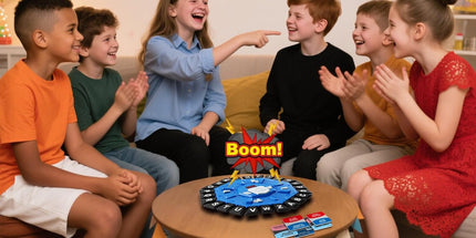 Board Game - 24-Letter Press Game - Fun and Fast Puzzle Game - Includes Two Modes - Covers 220 Theme Categories - Suitable for boys and girls aged 3 and up (2-8 players) - Word Game for Kids and Adults, Christmas and Birthday Gift - Blue