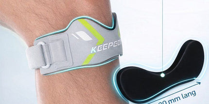 1 Piece Knee Brace, Lightweight and Breathable Daily Knee Support for Sports, Walking and Running, Grey and Green