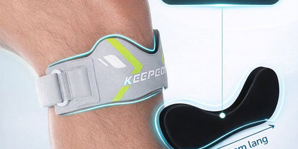 1 Piece Knee Brace, Lightweight and Breathable Daily Knee Support for Sports, Walking and Running, Grey and Green