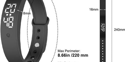 Vibration Alarm Reminder Watch with Silent Wrist Alerts and 10 Time Reminders for Medication, Meals and Daily Schedules, Purple