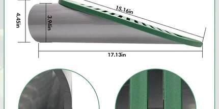4 Inch Angled Drain Grating Yard Drain Emitter for Gutter Downspout Extensions and Lawn Ditch Drainage Green 2 Pack