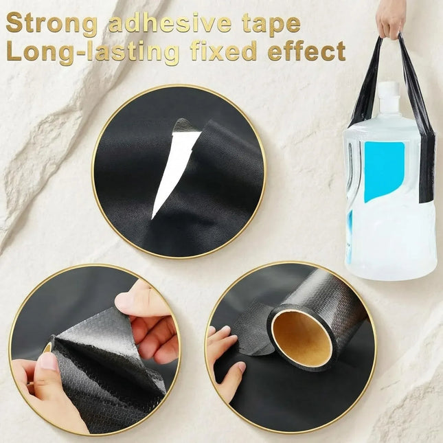 RV Underbelly Tape, Corrugated Waterproof Thick Adhesive Patch for Camper Travel Trailer Mobile Home Repair, Black 6 Inch x 66 Feet, 2 Pack