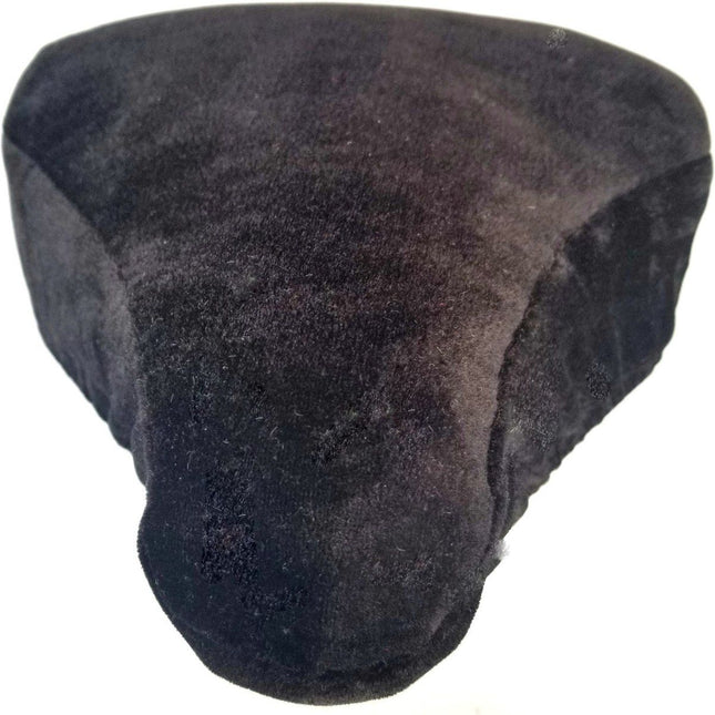Bicycle Saddle Cover, Fleece Bike Seat Cushion Pad for Cold Weather Riding, Soft Warm Protector for Standard Saddles, 21-27 cm, Black