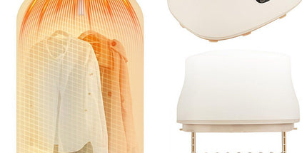 Portable Mini Clothes Dryer, Foldable Electric Drying Cabinet with PTC Heating, 3D Airflow and Timer for Home, Apartment and Travel