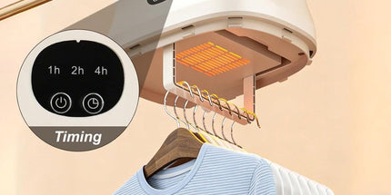 Portable Mini Clothes Dryer, Foldable Electric Drying Cabinet with PTC Heating, 3D Airflow and Timer for Home, Apartment and Travel