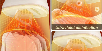 Portable Mini Clothes Dryer, Foldable Electric Drying Cabinet with PTC Heating, 3D Airflow and Timer for Home, Apartment and Travel