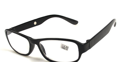 Reading Glasses with Optical Lenses for Close Reading, Computer Work and Everyday Vision Support at Home and Office, Black, 450 Degree