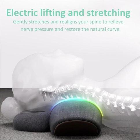 3 in 1 Electric Neck and Shoulder Massager Pillow, USB Heated Cervical Support Cushion for Relaxation, Dark Gray