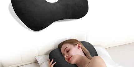 Ear Pillow, Donut Pillow, Ring Pillow, Piercing Pillow, Ear Pain, Orthopedic Head Pillow, Sleeping Earplugs, Side Sleeping Pillow, Black