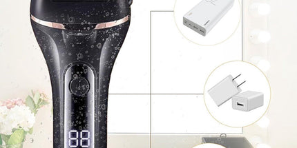 Electric foot file, With 3 roller heads, Professional foot scab remover, Rechargeable pedicure set for removing calluses on feet