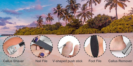 Electric foot file, With 3 roller heads, Professional foot scab remover, Rechargeable pedicure set for removing calluses on feet