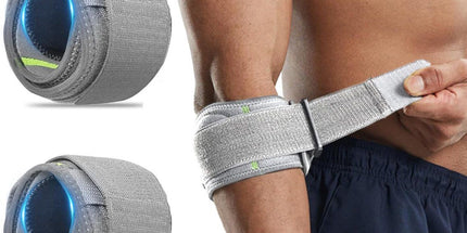 2 Pieces Adjustable Tennis Elbow Braces, Comfortable Compression Support Straps for Golf, Tennis, Fitness and Daily Activities