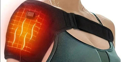 Heated Shoulder Support, Adjustable Unisex Heating Brace for Left or Right Shoulder Comfort during Rest, Work and Daily Activities