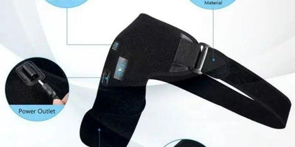 Heated Shoulder Support, Adjustable Unisex Heating Brace for Left or Right Shoulder Comfort during Rest, Work and Daily Activities