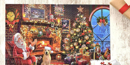 Jigsaw puzzle 70 x 50 cm, Advent calendar 2026 with 24 boxes, Christmas calendar countdown gifts, Adults and children, Boys girls women men
