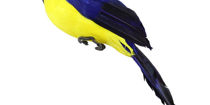 Fake Parrot, 10 x 0.4 Inch Realistic Artificial Birds Model, Fade Birds for Garden Patio Yard Lawns Tropical Tree Wall, Decorative Birds BLUE