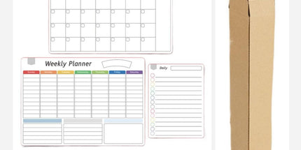 Back to College Refrigerator Daily Calendar Whiteboard for Fridge Meal Planner Board White Board for School Home 6ml Pink One Size D
