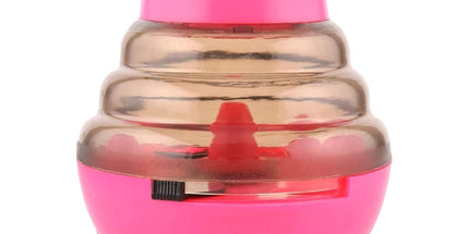 Pet Feeding Roly-Poly Toy, Interactive Dog Dispenser Toys Slow Feeder Puzzle Dog Brain Stimulation Toys Dog Christmas Enrichment Boredom Toys for Puppy Small Medium Large Dogs Grad, Green Pink