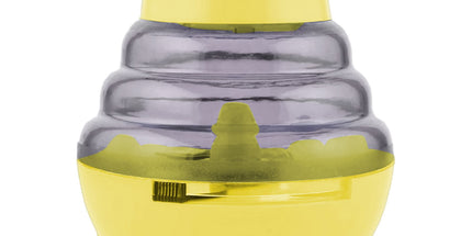 Pet Feeding Roly-Poly Toy, Interactive Dog Dispenser Toys Slow Feeder Puzzle Dog Brain Stimulation Toys Dog Christmas Enrichment Boredom Toys for Puppy Small Medium Large Dogs Grad, Green Yellow