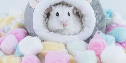 Small Pet Bed, Pig Christmas Bed Warm Hedgehog Hideout Cotton House Sleeping Nest Cage Accessories for Small Animal Habitat Supplies for Hamster Sugar Glider Squirrel Bearded Dragon Pink