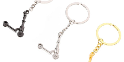 Mini Scooter Shaped Keychains 3Pcs Zinc Alloy Handbag Purse Car Decorations Christmas New Year