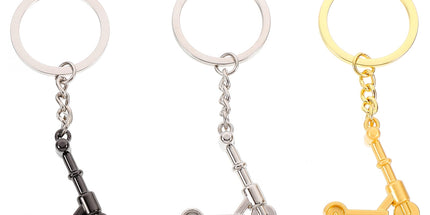 Mini Scooter Shaped Keychains 3Pcs Zinc Alloy Handbag Purse Car Decorations Christmas New Year