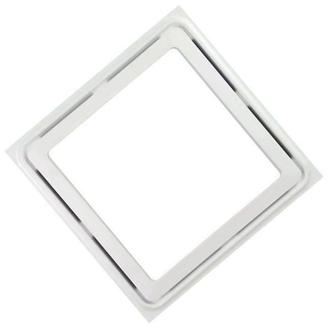 Powerful Bathroom Exhaust Fan With Led Lights 30*30Cm Exhaust Fan White Abs Smile Home